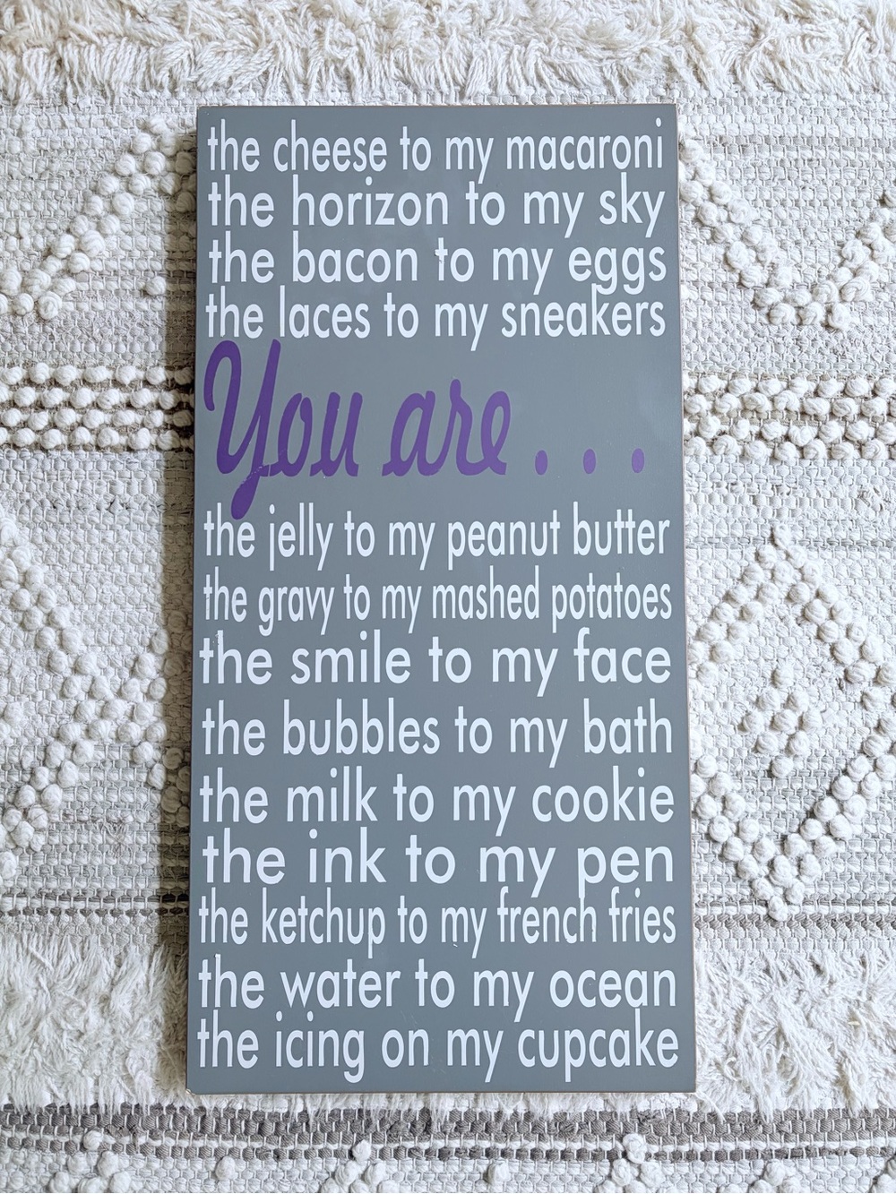 Subway Art Typography- Large Word Art Sign - "You Are ..."